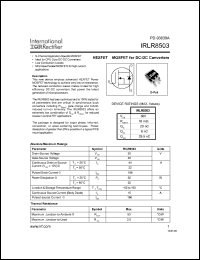 Click here to download IRLR8503 Datasheet