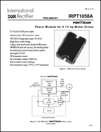 Click here to download IRPT1058A Datasheet