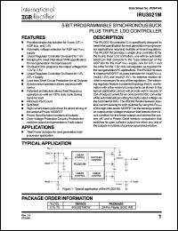 Click here to download IRU3021MCW Datasheet