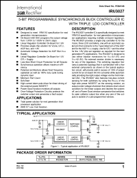 Click here to download IRU3027CW Datasheet