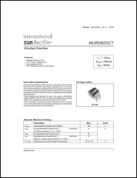 Click here to download MURD620CTTRR Datasheet