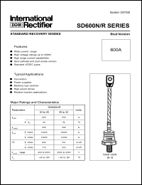 Click here to download SD600R Datasheet