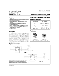 Click here to download IRS2118STRPbF Datasheet