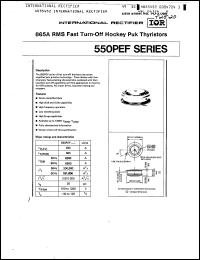 Click here to download 550PEF10W30 Datasheet