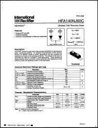 Click here to download HFA140NJ60C Datasheet