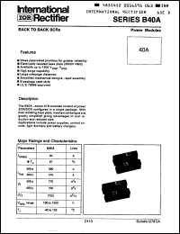 Click here to download B40A100 Datasheet