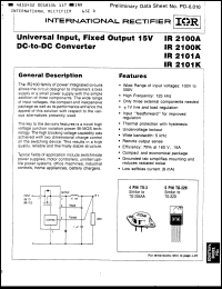 Click here to download IR2100A008 Datasheet