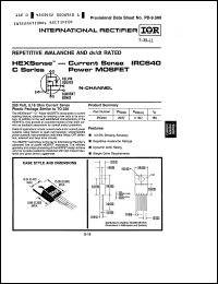 Click here to download IRC640-008 Datasheet