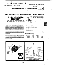 Click here to download IRFD9123 Datasheet