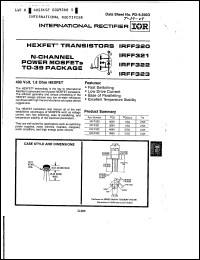 Click here to download IRFF322 Datasheet