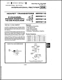 Click here to download IRFF9113 Datasheet