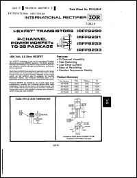 Click here to download IRFF9231 Datasheet