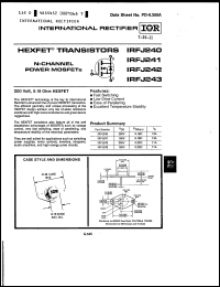 Click here to download IRFJ242 Datasheet