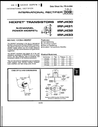 Click here to download IRFJ433 Datasheet