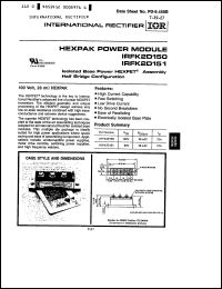 Click here to download IRFK2D151 Datasheet