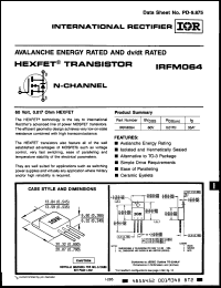 Click here to download IRFM064D Datasheet