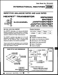 Click here to download IRFM350U Datasheet