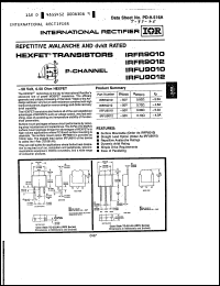 Click here to download IRFU9012 Datasheet