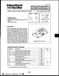 Click here to download IRGDDN200M12 Datasheet