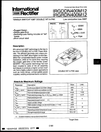 Click here to download IRGDDN400M12 Datasheet