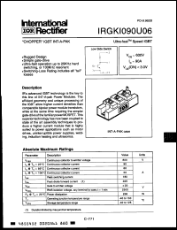 Click here to download IRGKI090U06 Datasheet