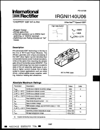 Click here to download IRGNI140U06 Datasheet