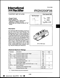 Click here to download IRGNI200F06 Datasheet