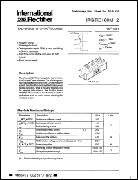 Click here to download IRGTI0100M12 Datasheet