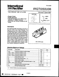 Click here to download IRGTI050U06 Datasheet