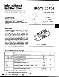 Click here to download IRGTI120F06 Datasheet
