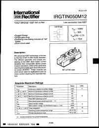 Click here to download IRGTIN050M12 Datasheet