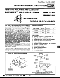 Click here to download IRH8130 Datasheet