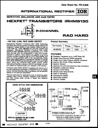 Click here to download IRHM9130U Datasheet