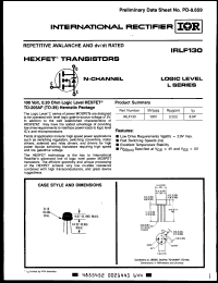 Click here to download IRLF130 Datasheet