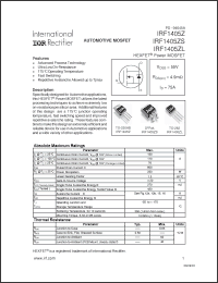 Click here to download IRF1405ZL Datasheet