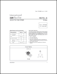 Click here to download 16CTQ060G Datasheet