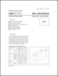 Click here to download IRKDL240-06S30 Datasheet