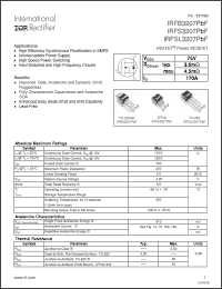 Click here to download IRFS3207PBF Datasheet
