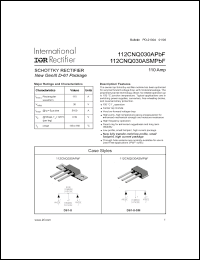 Click here to download 112CNQ030ASMPBF Datasheet