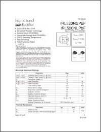 Click here to download IRL520NSPBF Datasheet