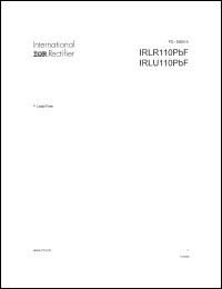 Click here to download IRLU110PBF Datasheet