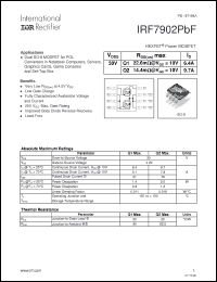 Click here to download IRF7902PBF Datasheet