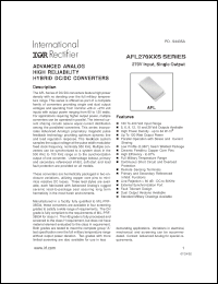 Click here to download AFL27009SW Datasheet