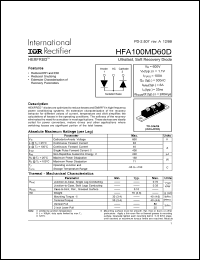 Click here to download HFA100MD60D Datasheet