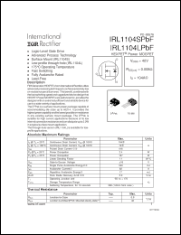 Click here to download IRL1104LPBF Datasheet