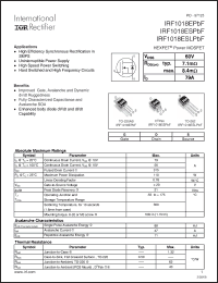 Click here to download IRF1018EPBF Datasheet