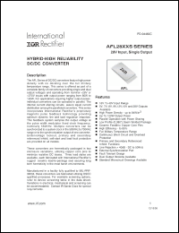 Click here to download AFL27015SY Datasheet