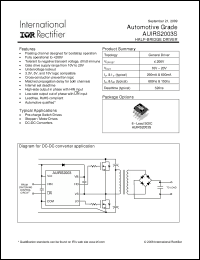 Click here to download AUIRS2003S Datasheet