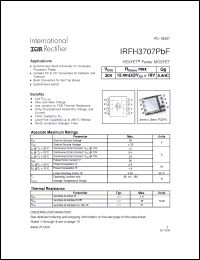 Click here to download IRFH3707TRPBF Datasheet