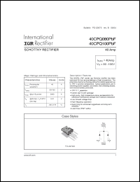 Click here to download 40CPQ080PBF Datasheet